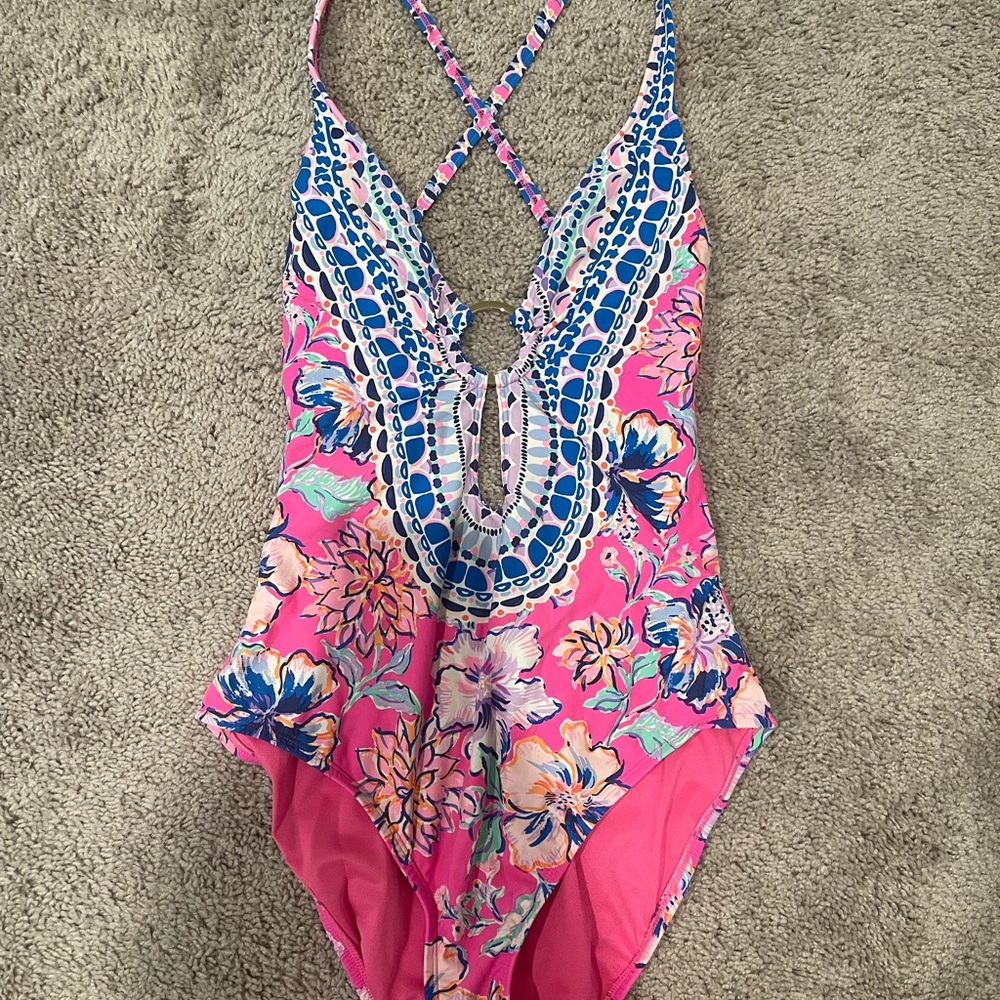 Lilly Pulitzer Pink and Blue Swimsuit